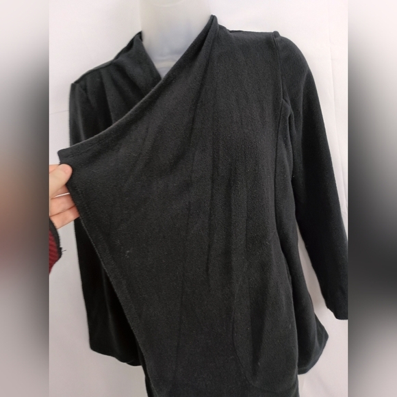 2/$30 Soft Stylish Black Draped CUDDL DUDS Cabincore Cardigan (#1,328)(C) - Picture 2 of 8